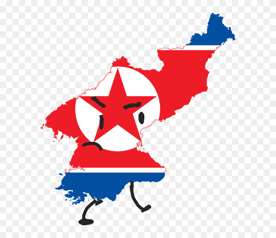 Transparent Korea Flag Clipart - North Korea The Country - Png Download