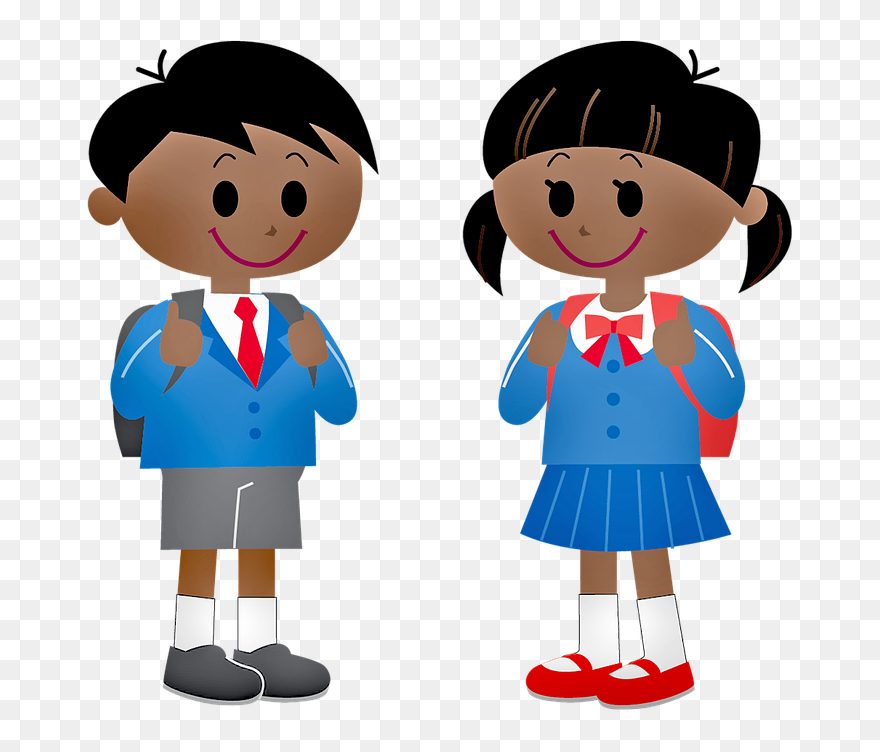 School Boy And Girl Clipart Png Transparent Png