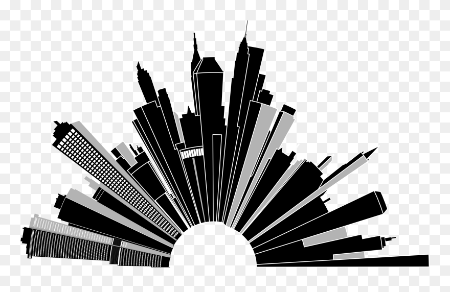 Clipart - Cityscape Picsart Png Transparent Png