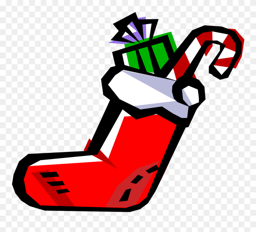 Christmas Stocking Clip Art - Png Download