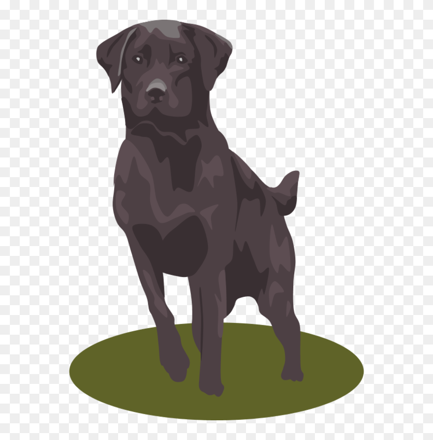 Vector Clip Art - Black Dog Clip Art - Png Download
