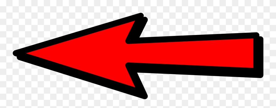 Red Arrow Left Transparent Clipart