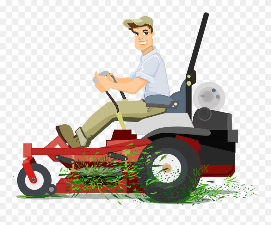 Make A Sensible To-do List - Mowing Grass Clip Art - Png Download