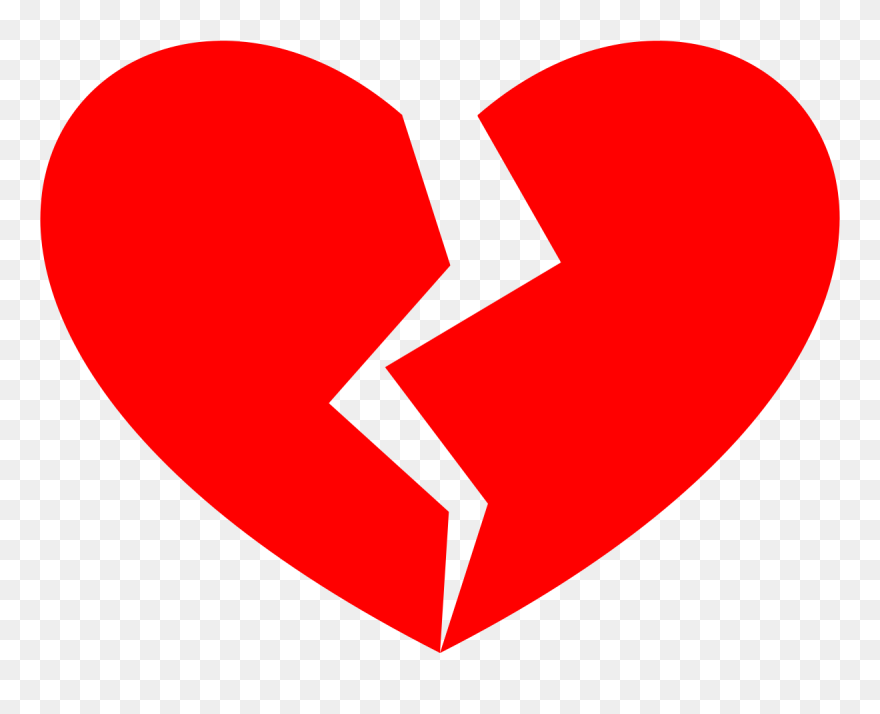 Broken Heart Clipart - Png Download