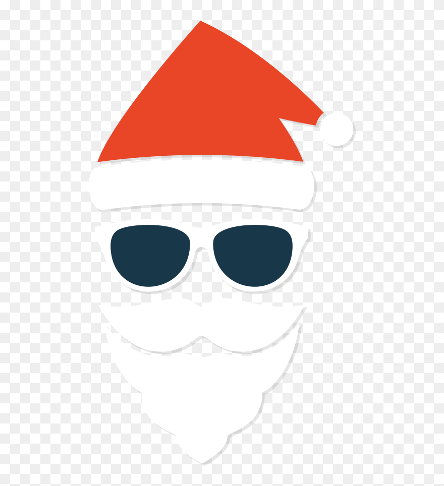 Claus Elderly Creative Vector Design Avatar Santa Clipart - Santa Sunglasses Vector Image Png Transparent Png