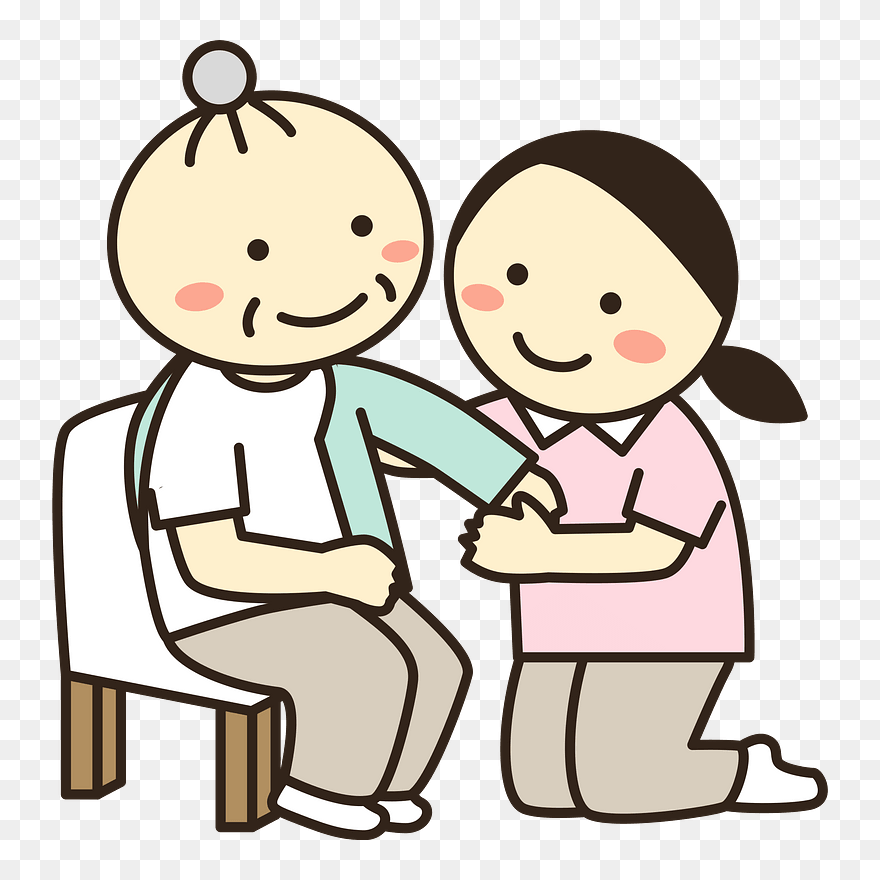 Carer Nursing Elderly Care Clipart - フリー 素材 イラスト ラジオ 体操 無料 - Png Download
