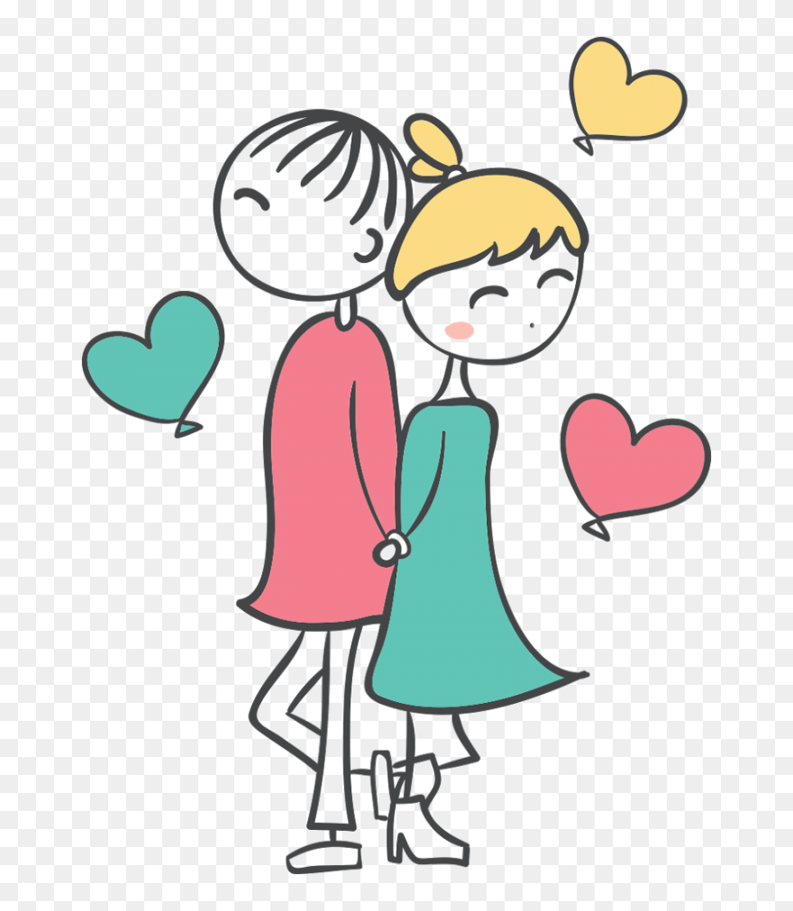 Casal Clipart Clipart Library Casal Desenho Em Png - Falar Com Voce 5 Minutos Me Faz Sorrir 24 Horas Transparent Png