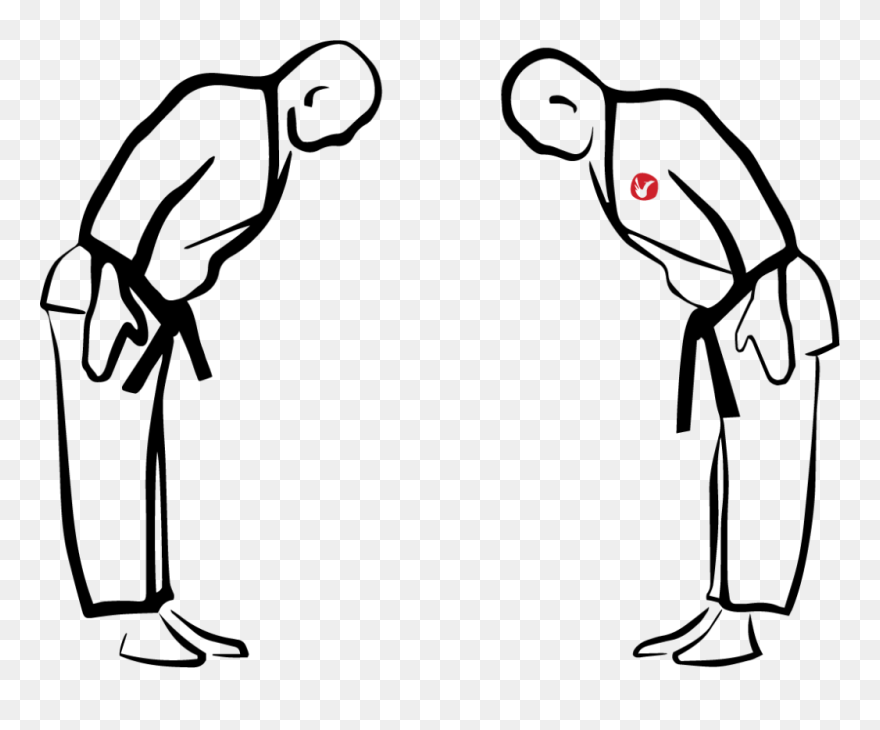 Cartoon Karate Bow Clipart