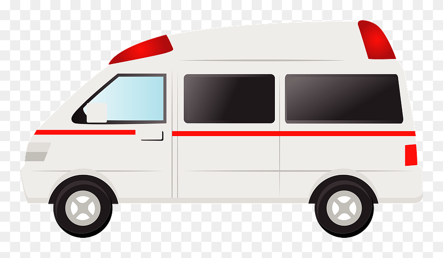 Ambulance Emergency Vehicle Clipart - Compact Van - Png Download