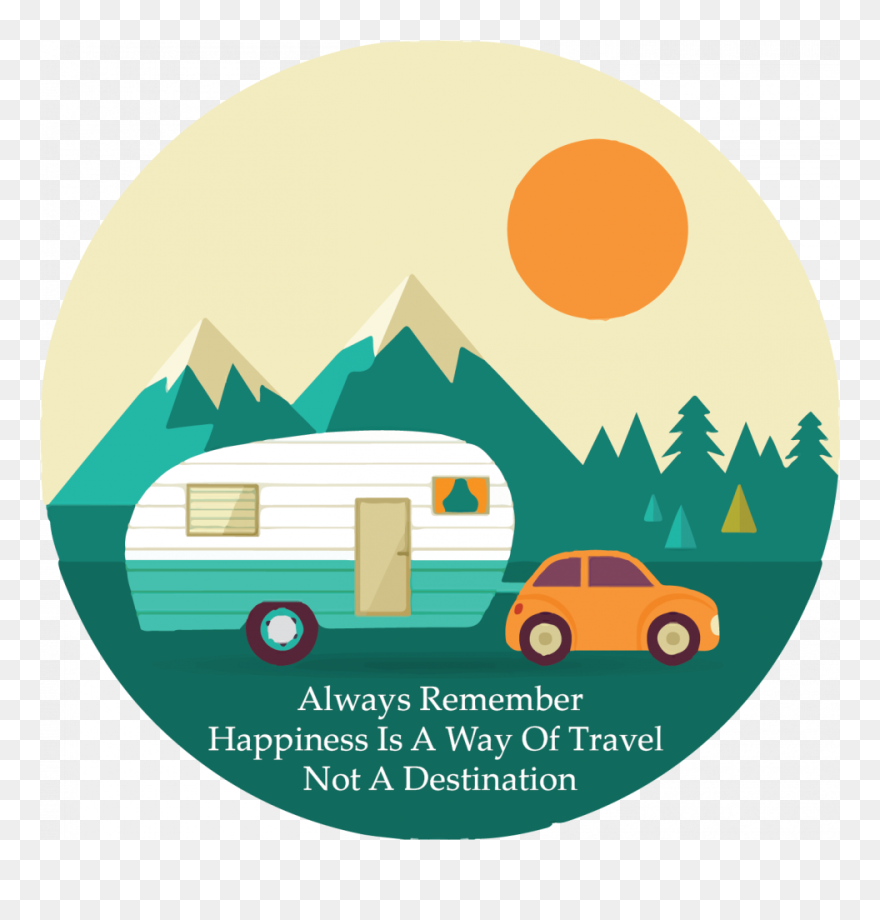 Customer Review - Google - Clip Art Cute Camper - Png Download