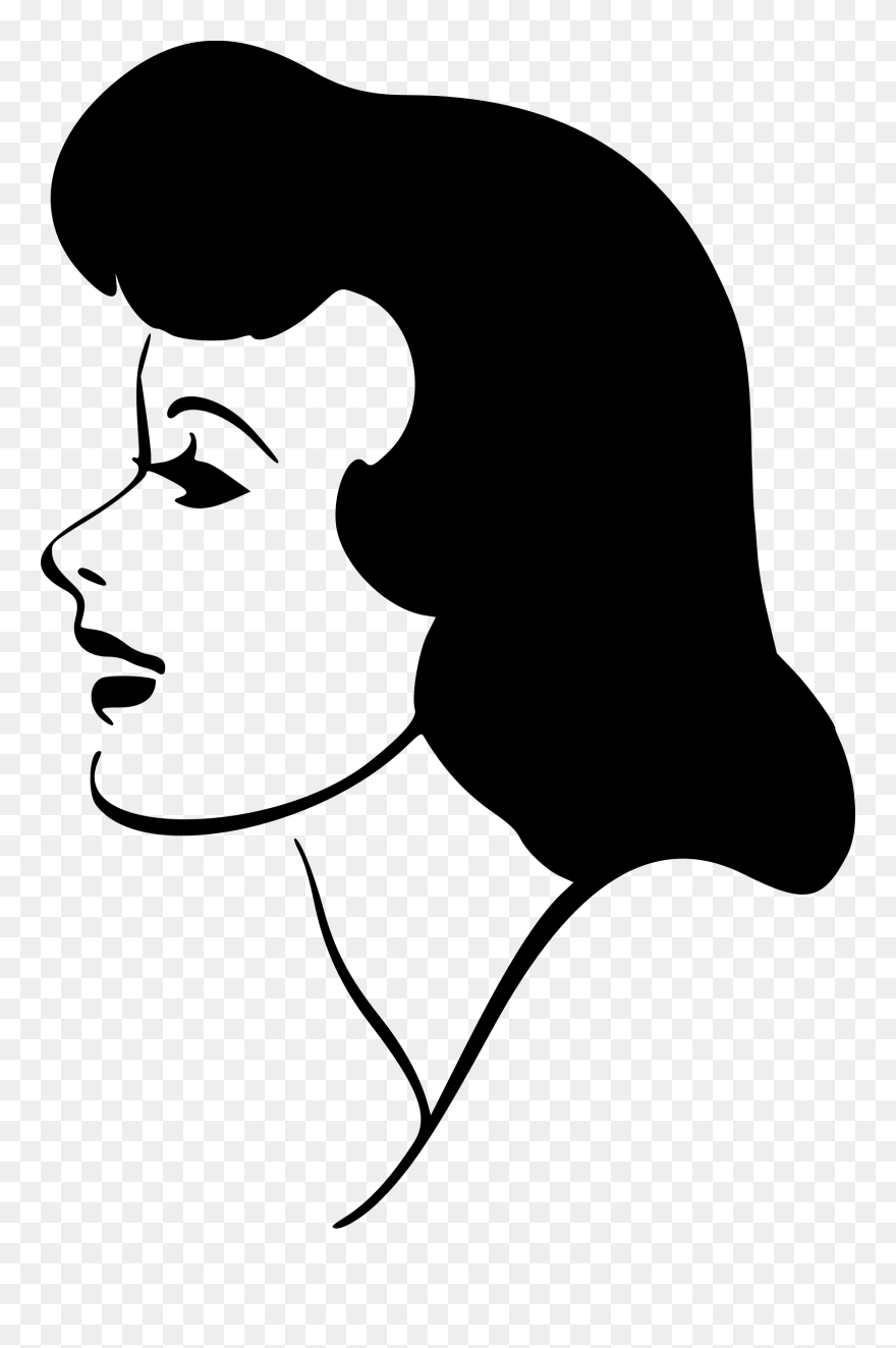 Transparent Face Silhouette Png - Clip Art