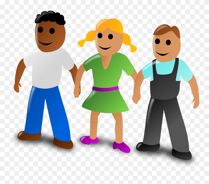 Clipart Friends Family Friend - 3 People Clip Art - Png Download