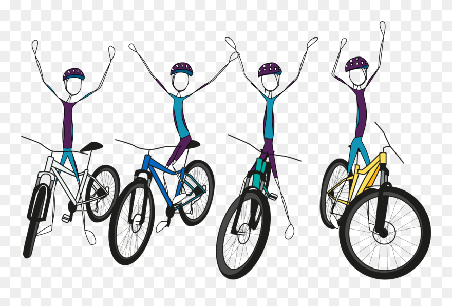 Hybrid Bicycle Clipart