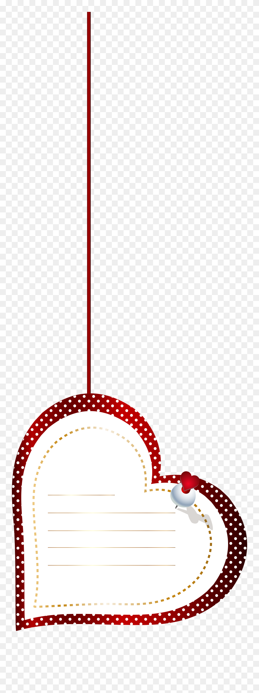 Hanging Heart Label Transparent Png Clip Art Image - Etiquetas De Coração Png