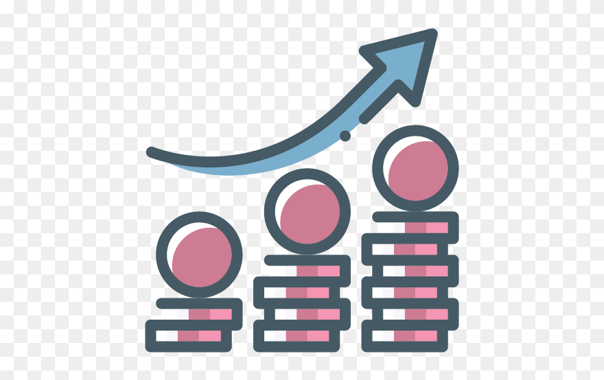 Upward Trend Icon - Graphic Design Clipart