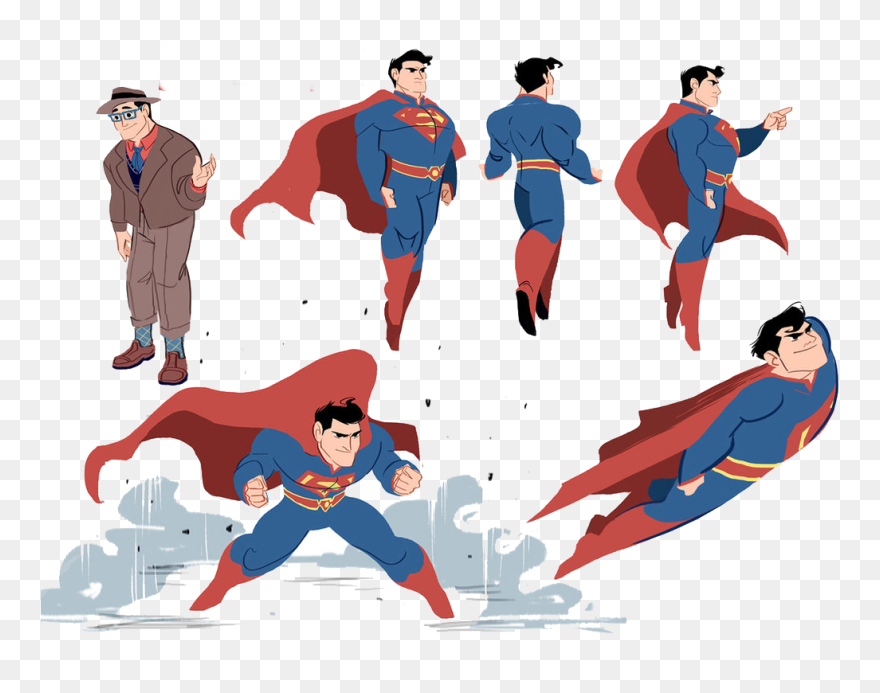 Drawn Superman Joker - Superman The Animated Series Jimmy Olsen Clipart