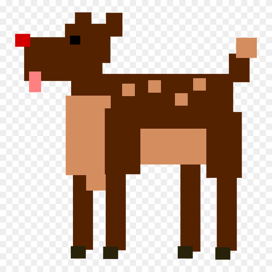 Square Dog Clipart - Deer - Png Download