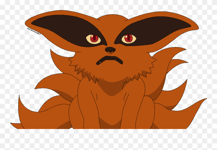 Transparent Naruto Chibi Png - 9 Tailed Fox Baby Clipart