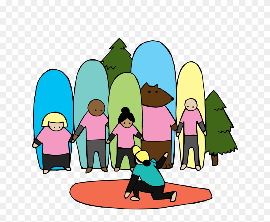 Weekend Warrior - Surf Sister Animation Clipart