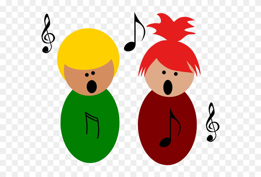 Singing Choir Child Clip Art - Children Singing Clipart Free - Png Download