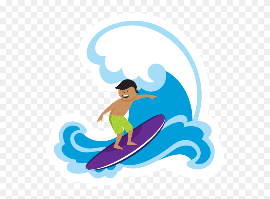 Surfer Clipart Gif - Png Download