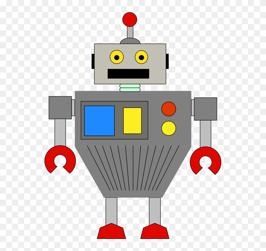 Angle,machine,line - Cartoon Robot Computer Clipart