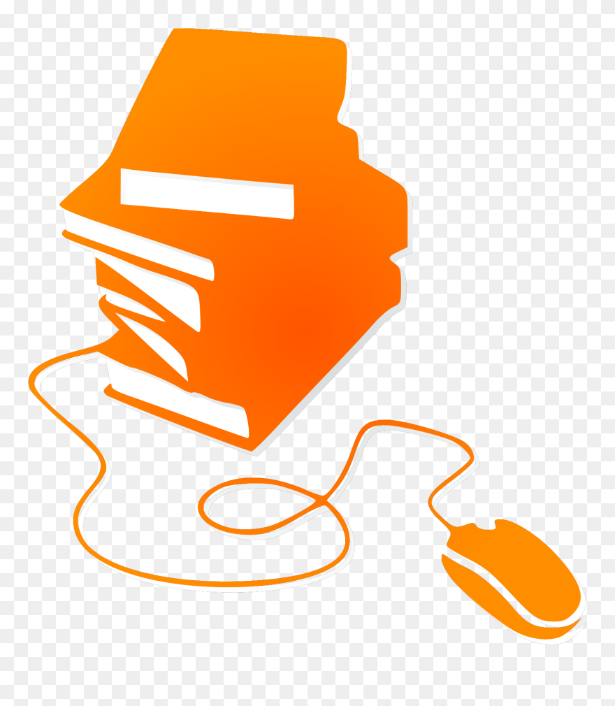 Orange Guilty Sheepish Svg Clip Arts - Books Silhouette Png Transparent Png