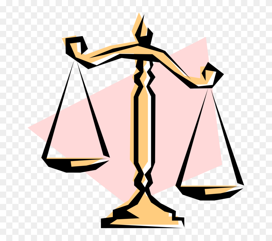 Transparent Balancing Scales Clipart - Png Download