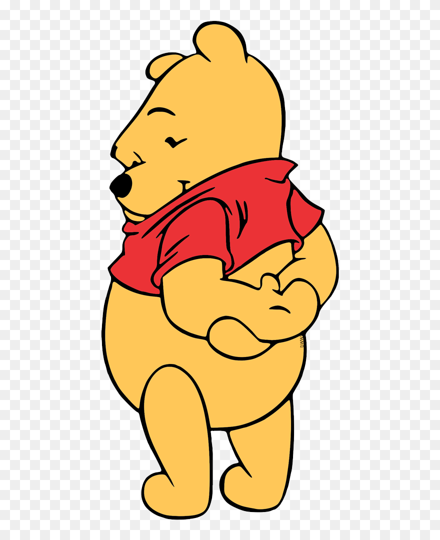Winnie The Pooh Back View Clipart