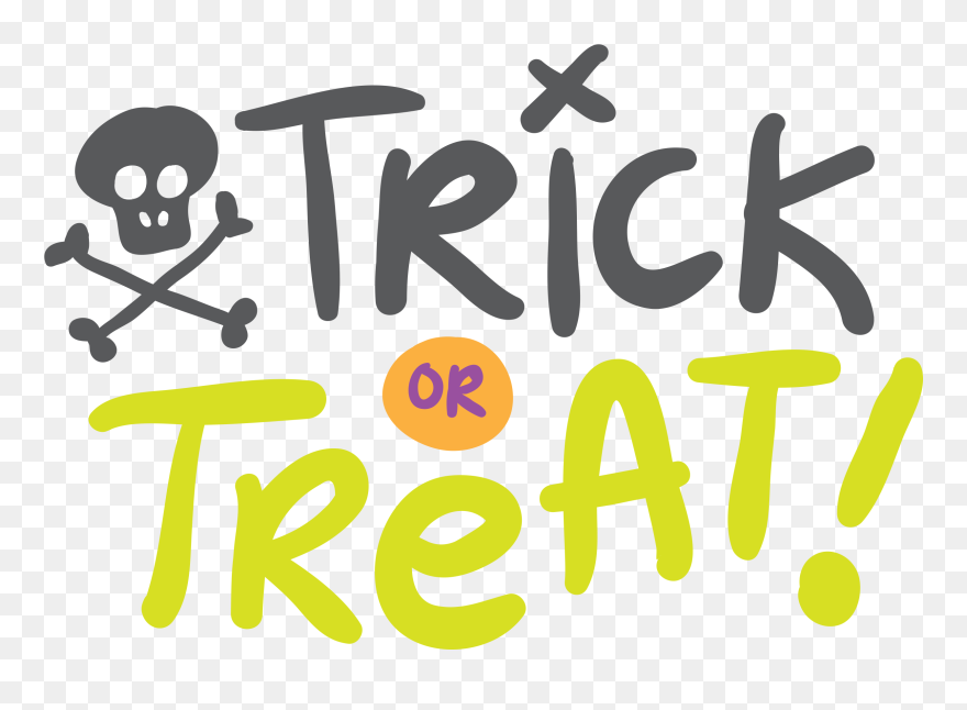 Trick Or Treating Wedding Invitation Halloween Graphic - Trick Or Treat Png Clipart
