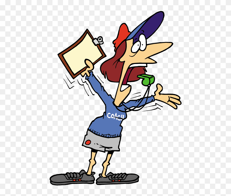 Coach Clipart Netball Coach, Coach Netball Coach Transparent - Coach Clip Art - Png Download