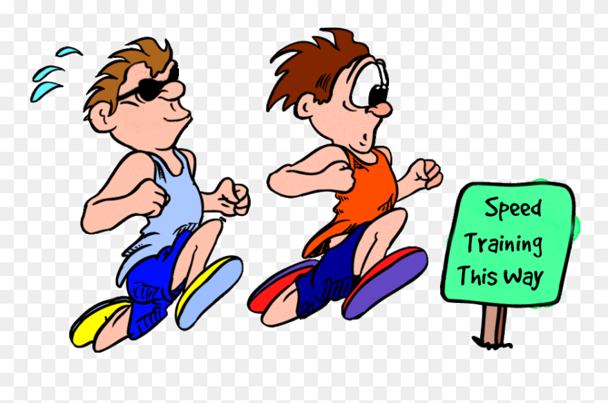Speed Training For Runner Clipart