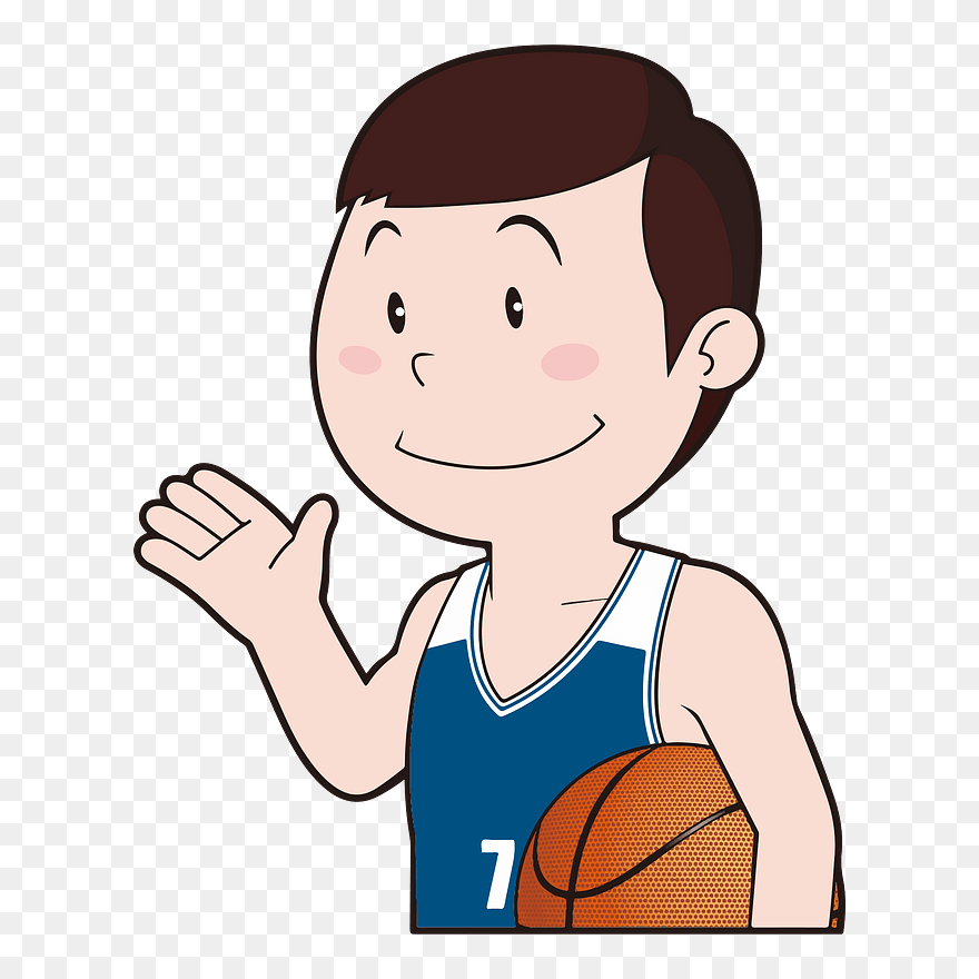 Sports Basketball Player Clipart - Cartoon Images News Reporter - Png Download