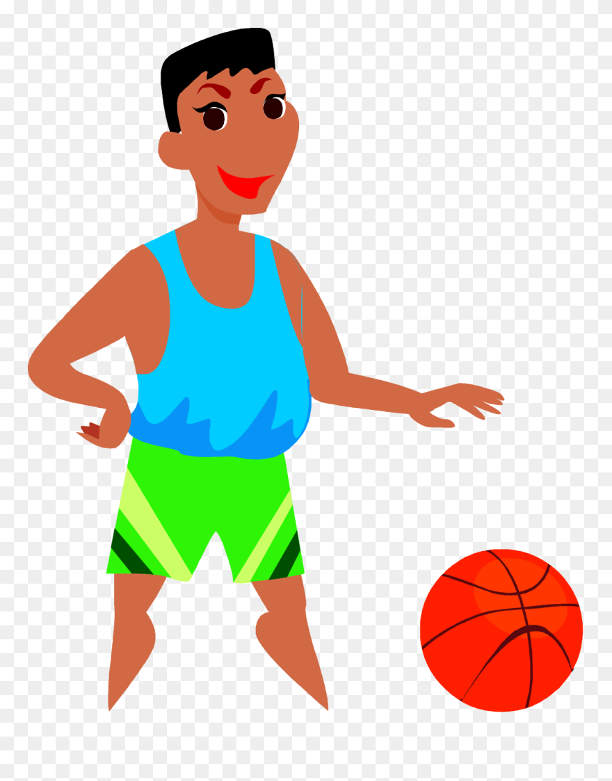 Cartoon Basketball Player Clipart - Gifs De Basketball Png Transparent Png
