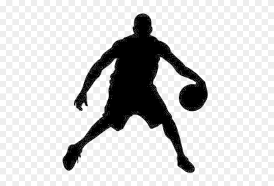 Crossover Dribble Basketball Dribbling - Silhouette Basketball Dribbling Clipart
