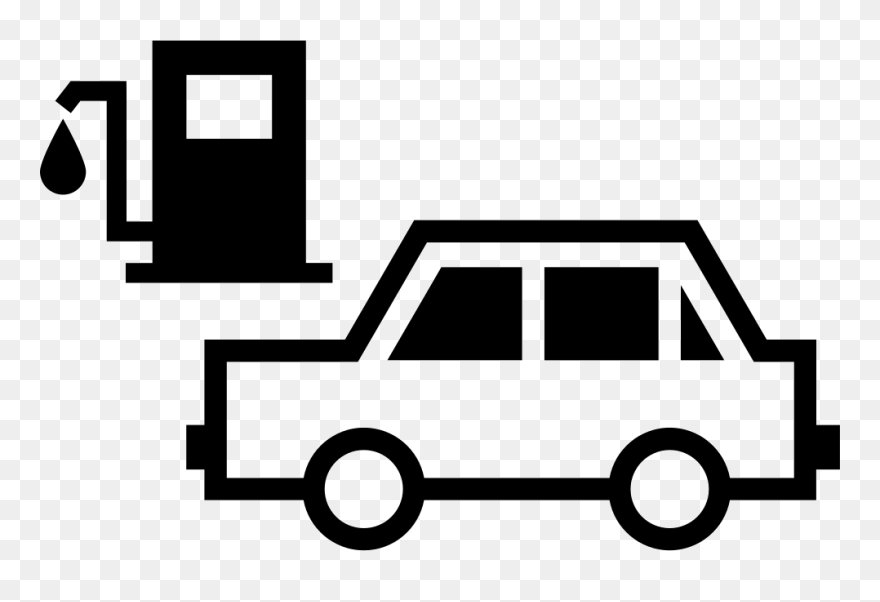 Car At Gas Station - Gasoline Car Png Clipart