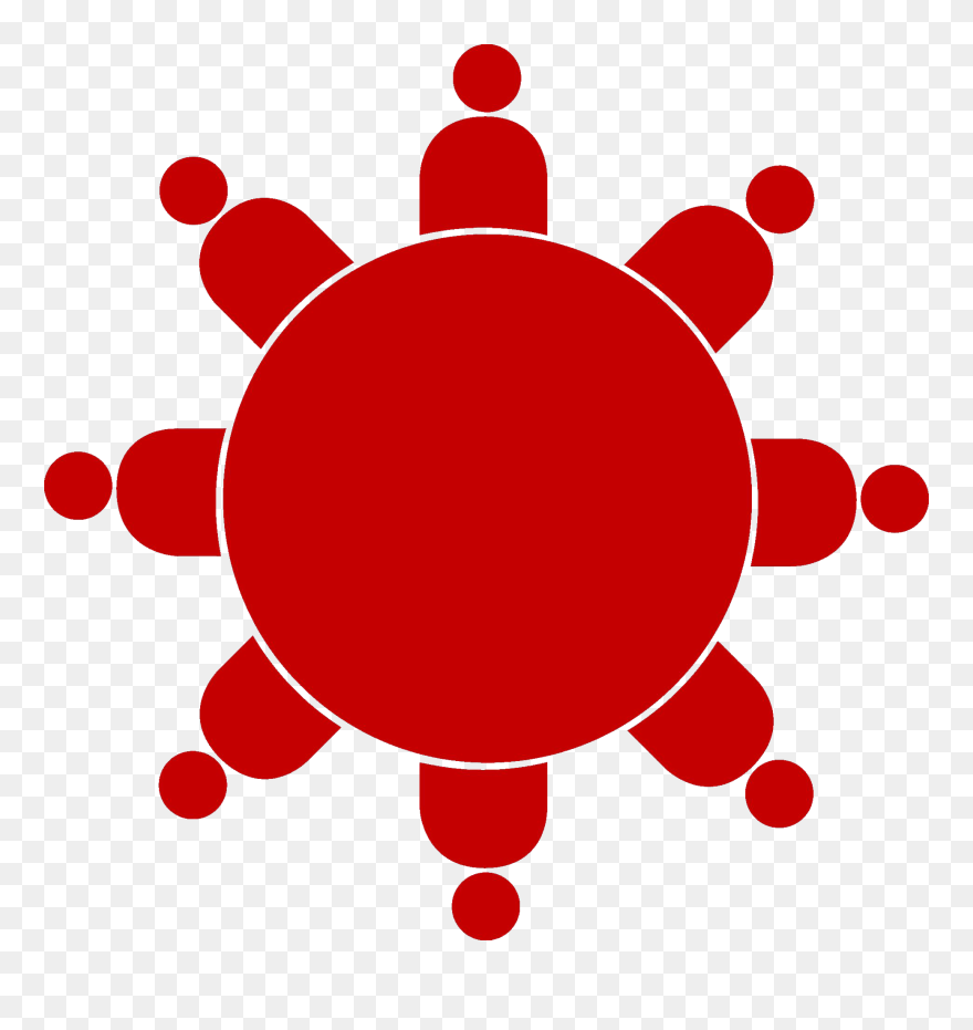 # - Round Table Meeting Clipart - Png Download