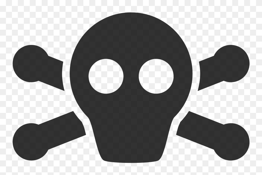 Pirate Skull Vector Simple Clipart