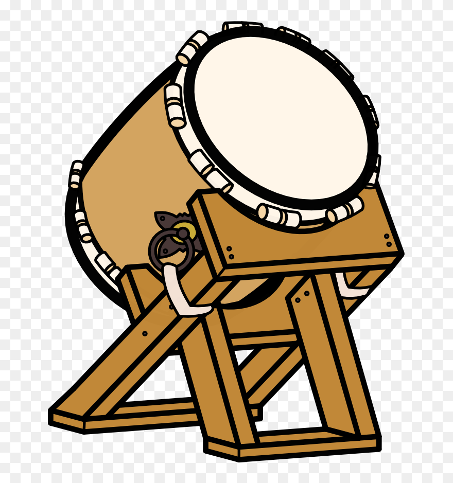 Drums Clipart Drum Indian - Taiko Drum Clip Art - Png Download