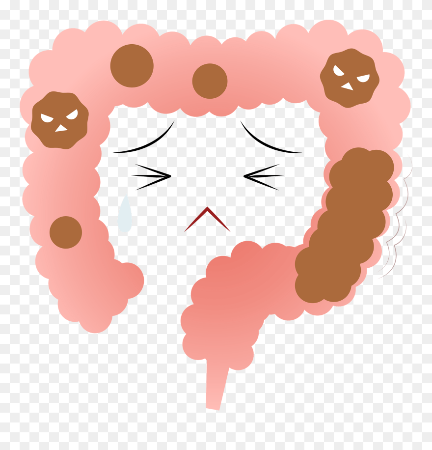 Constipation Cartoon Intestines Clipart