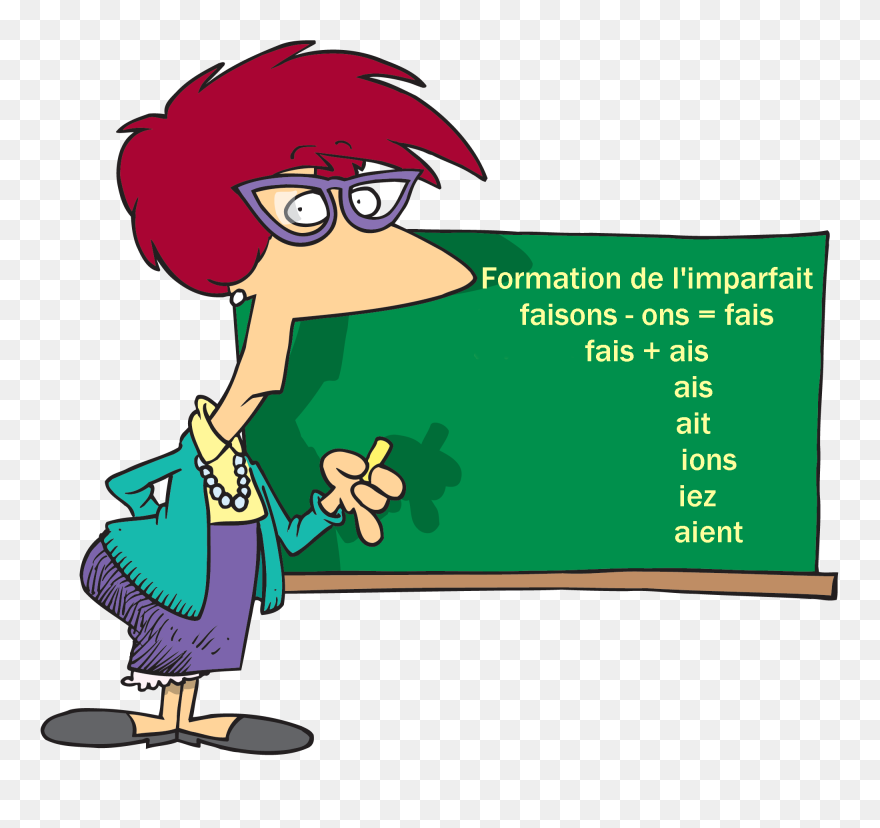 Imperfect Indicative Tense - Teacher Clipart English Lesson - Png Download