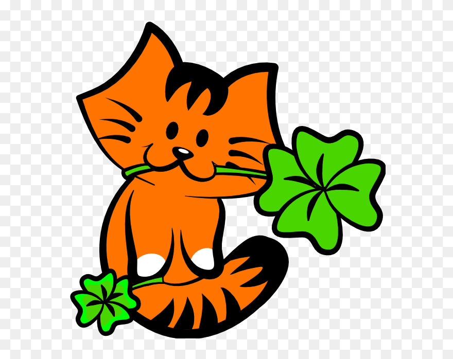 Kiki Adores Lucky Four Leave Clovers Clipart