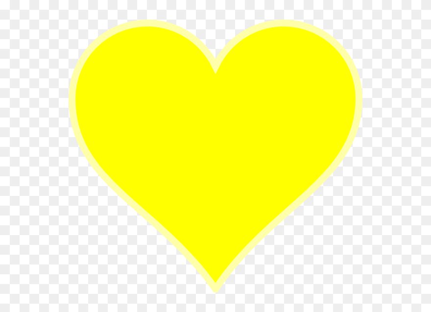 Yellow Heart Clipart Clipart Royalty Free Stock Yellow - Transparent Background Yellow Heart - Png Download