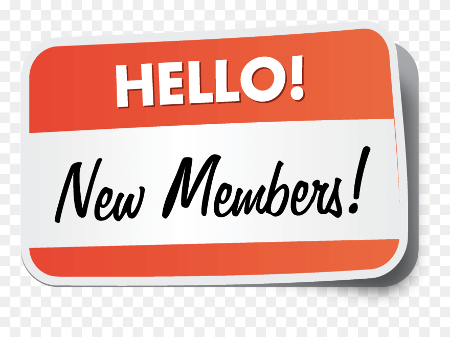 New Member Clipart Clip Black And White Library New - Welcome New Members Sign - Png Download