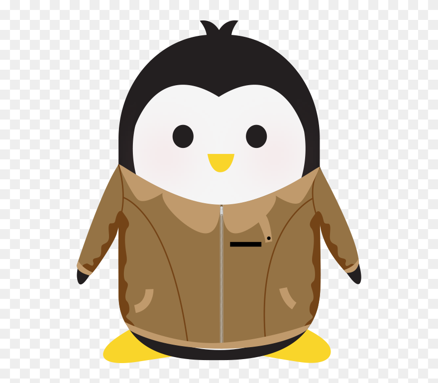 Technical Penguins Subscribers Or Members Only Penguin - Penguin Wearing Jacket Cartoon Clipart