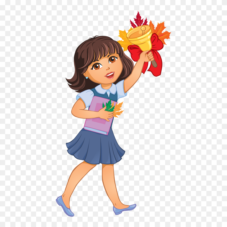 Escola & Formatura - Школьники Идут В Школу Clipart