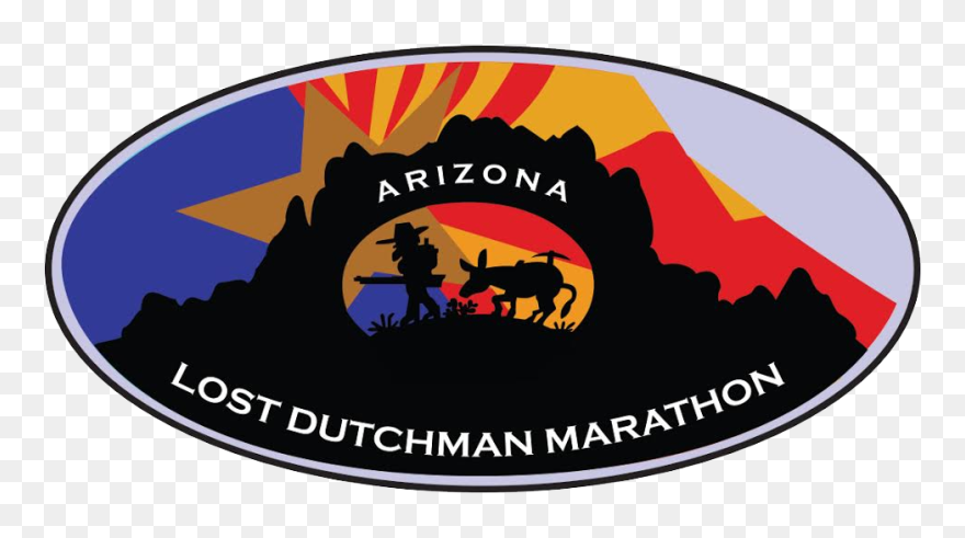 Logo For The Lost Dutchman Marathon - Arizona Clipart
