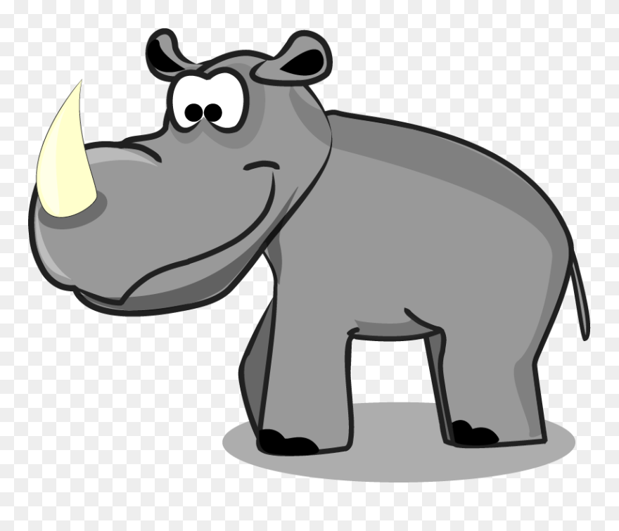 Cartoon Rhino Clipart