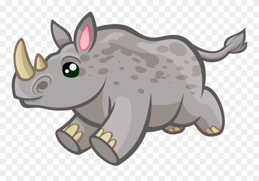 Free To Use & Public Domain Animals Clip Art - Clip Art Rhinos - Png Download