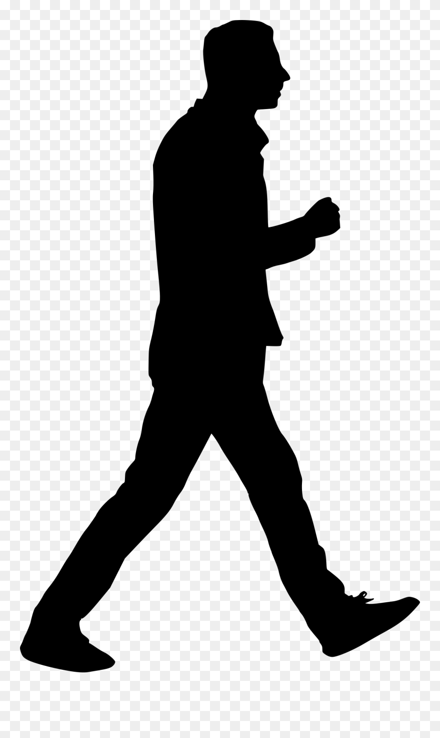 10 Man Walking Silhouette - Man Walking Silhouette Png Clipart